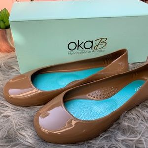 NIB OKA B JELLY FLATS